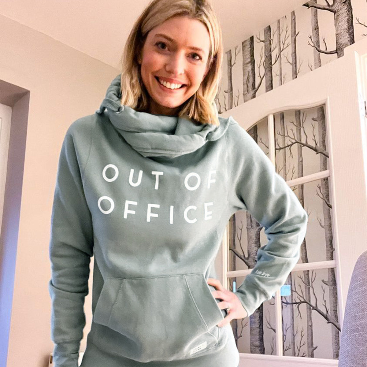 Out of Office Cowl Neck Hoodie